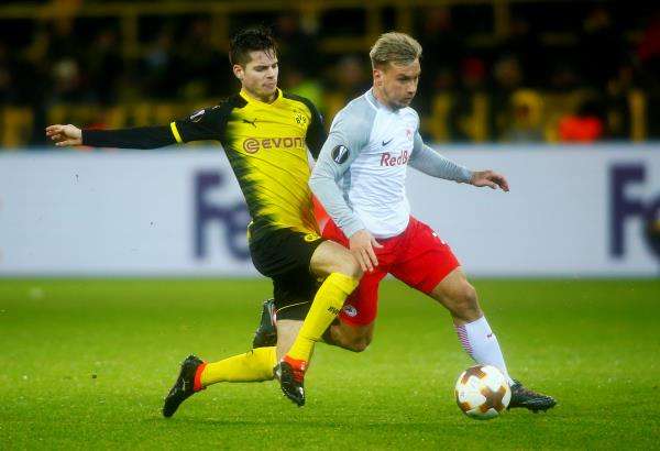 من مباراة بوروسيا دورتموند وسالزبورج 