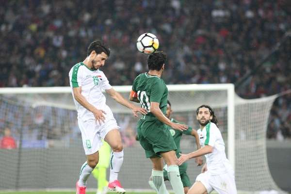 صورة أرشيفية من إحدى مباريات المنتخب العراقي