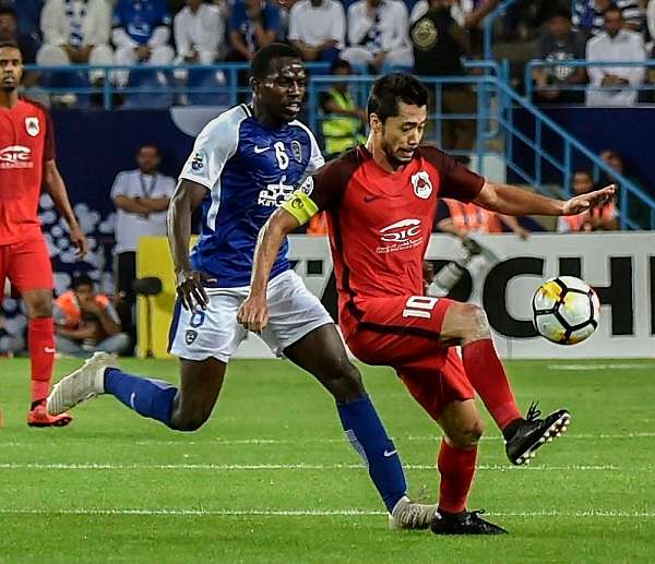 من لقاء الذهاب بين الهلال والريان