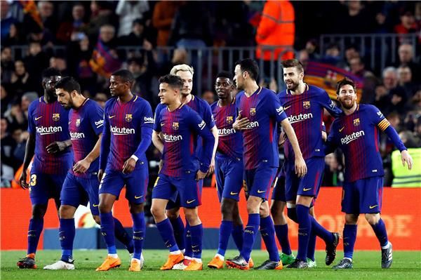 لاعبو برشلونة