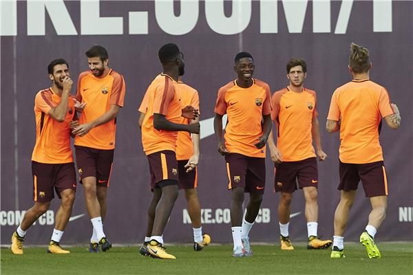 من تدريبات برشلونة - أرشيفية
