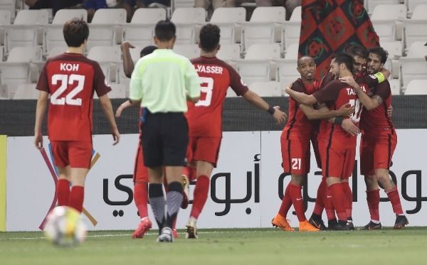 فرحة لاعبي الريان