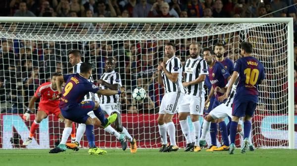 من لقاء سابق بين برشلونة ويوفنتوس