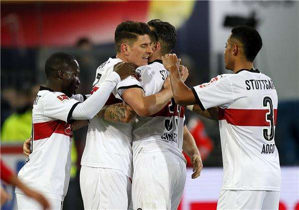 فرحة لاعبي شتوتجارت