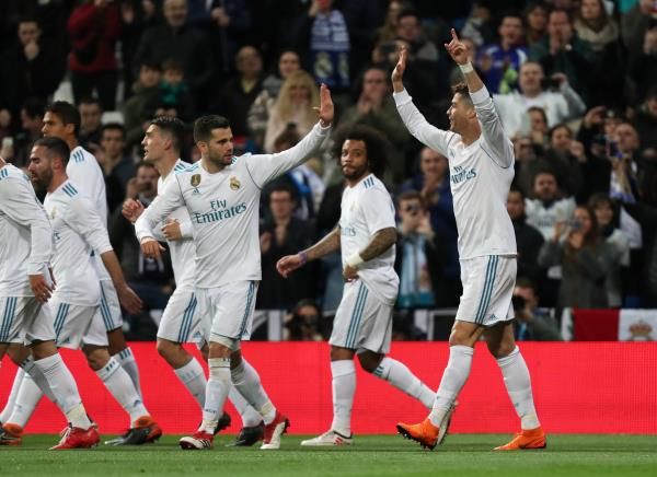 فرحة لاعبي ريال مدريد
