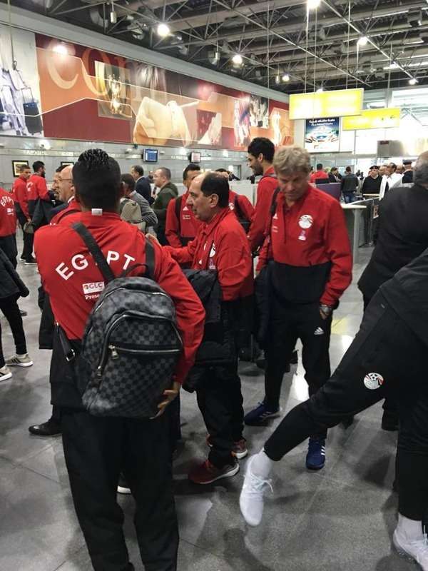 بعثة منتخب مصر تطير إلى سويسرا