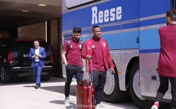 من وصول بعثة المنتخب القطري