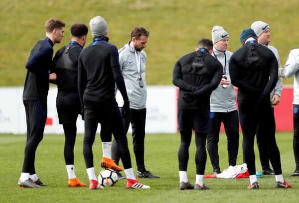 من تدريبات منتخب إنجلترا