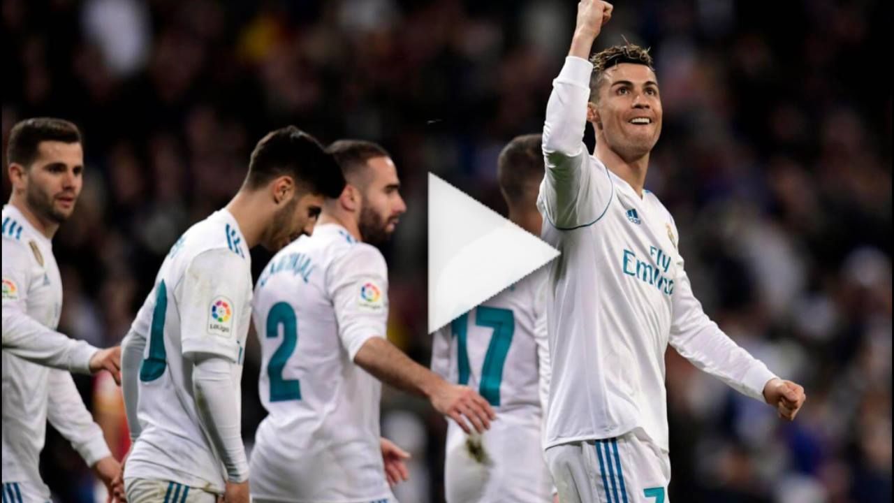 كريستيانو رونالدو مع لاعبي ريال مدريد