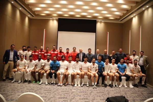 الرجوب مع منتخب فلسطين