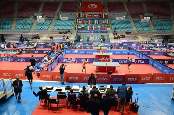 من مواجهات بطولة تونس الدولية لتنس الطاولة 