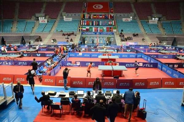 من مواجهات بطولة تونس الدولية لتنس الطاولة 