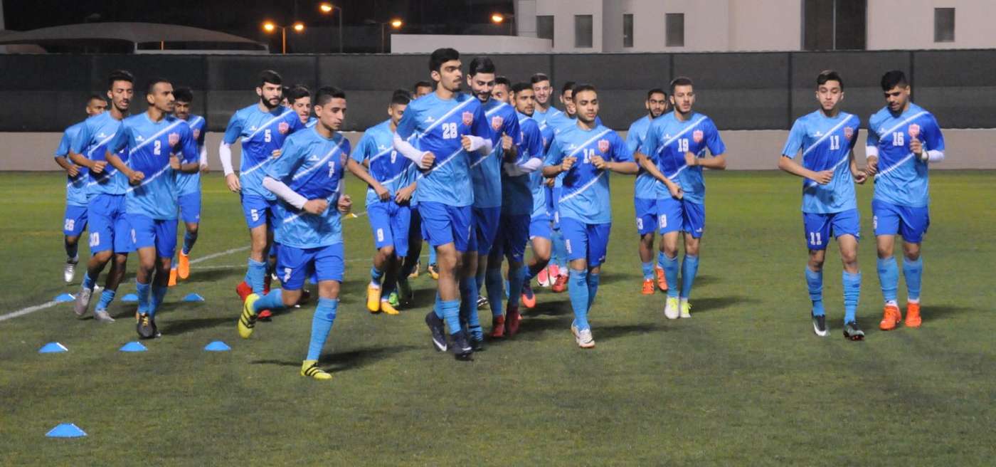 من تدريبات منتخب البحرين الأولمبي
