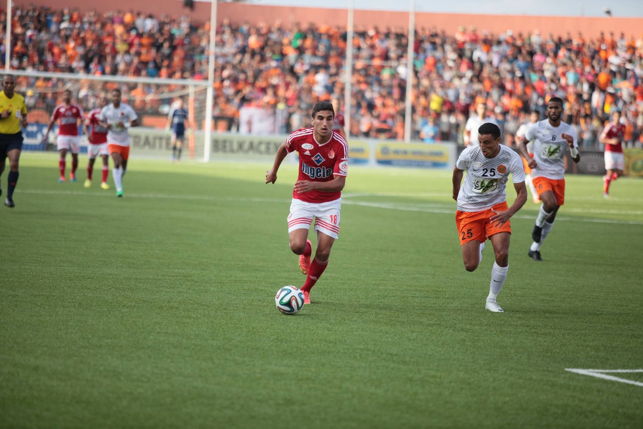 من مباراة سابقة بين الوداد البيضاوي ونهضة بركان