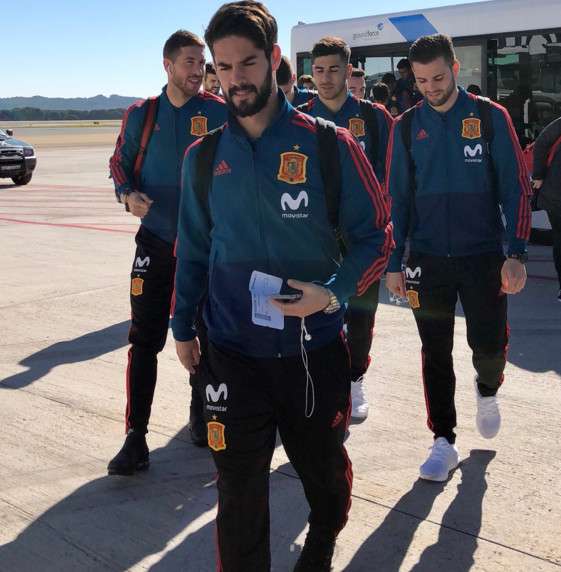 لاعبو المنتخب الإسباني