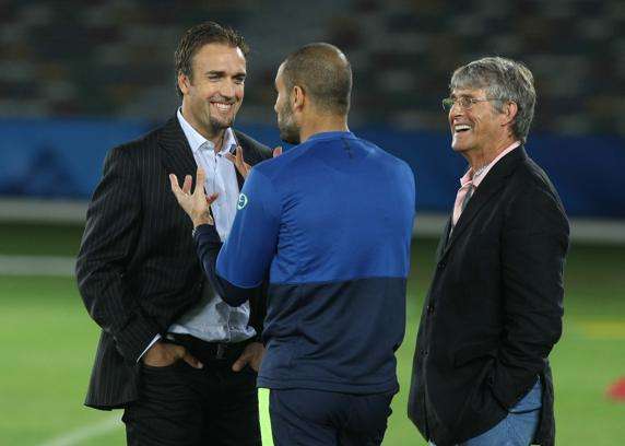 حوار باسم بين باتيستوتا وميلوتينوفيتش  وبيب جوارديولا 