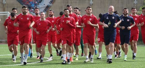 من تدريبات منتخب لبنان