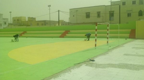 من تجهيز الملاعب