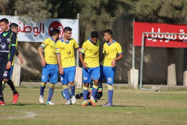 فرحة لاعبي شباب جباليا