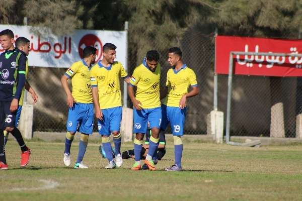فرحة لاعبي شباب جباليا
