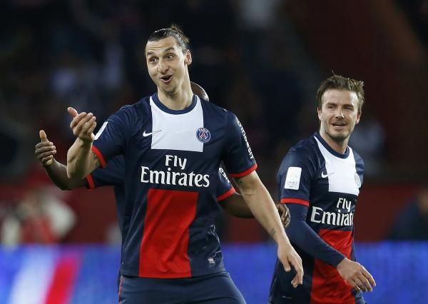 زلاتان وبيكهام في سان جيرمان