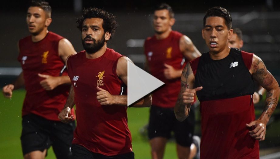 محمد صلاح في تدريبات ليفربول