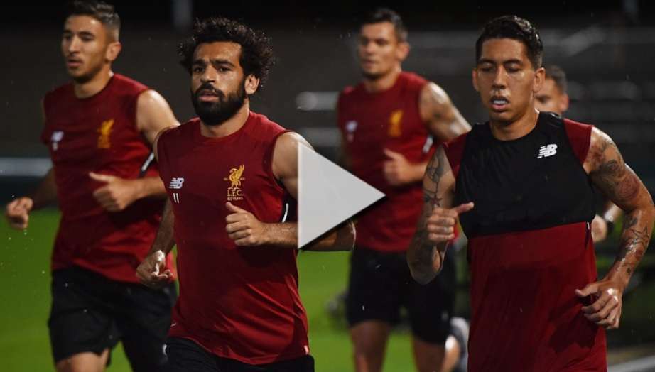 محمد صلاح في تدريبات ليفربول