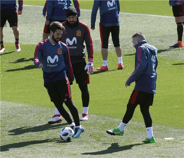 من استعدادات المنتخب الإسباني
