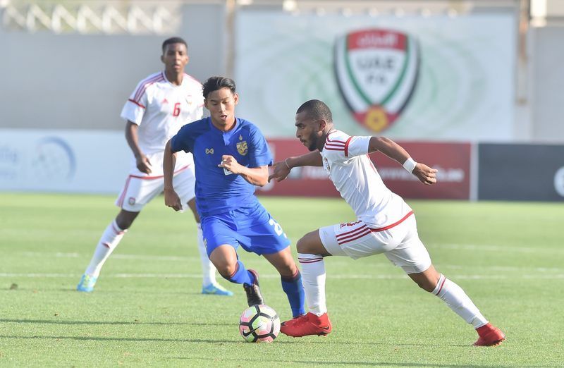  جانب من مباراة الإمارات وتايلاند