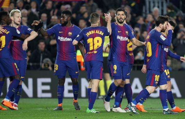 لاعبو برشلونة