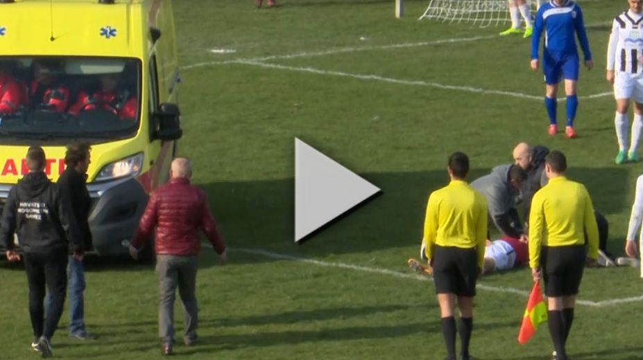 لحظة وفاة اللاعب