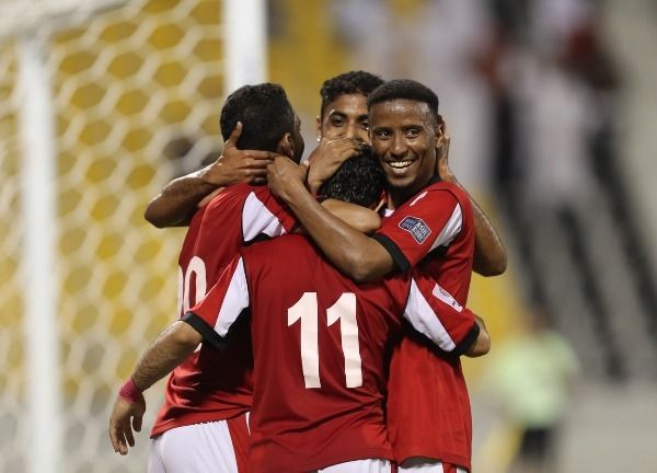 فرحة لاعبي اليمن