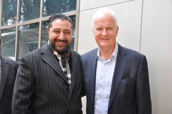 فادي دباس مع المدرب الألماني