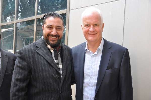 فادي دباس مع المدرب الألماني