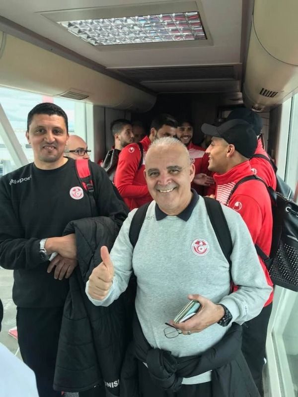 الشملي مع بعثة منتخب تونس في نيس