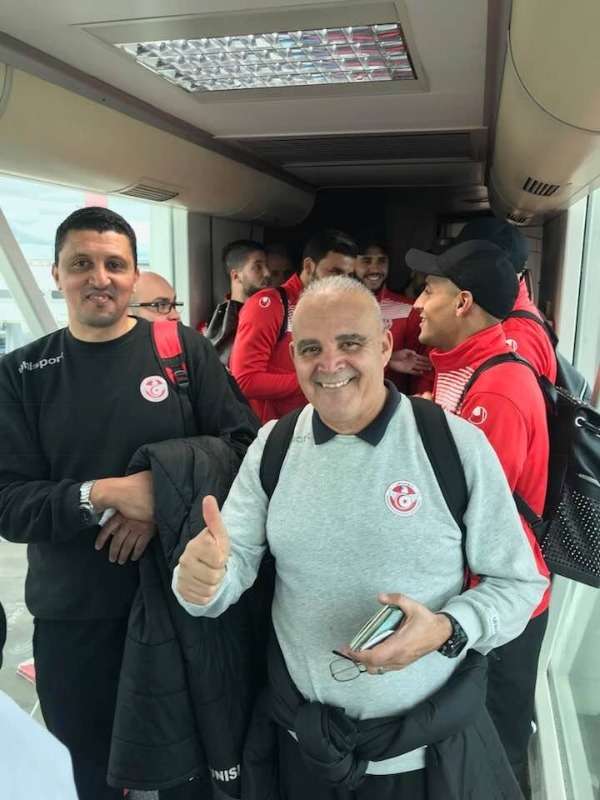 الشملي مع بعثة منتخب تونس في نيس