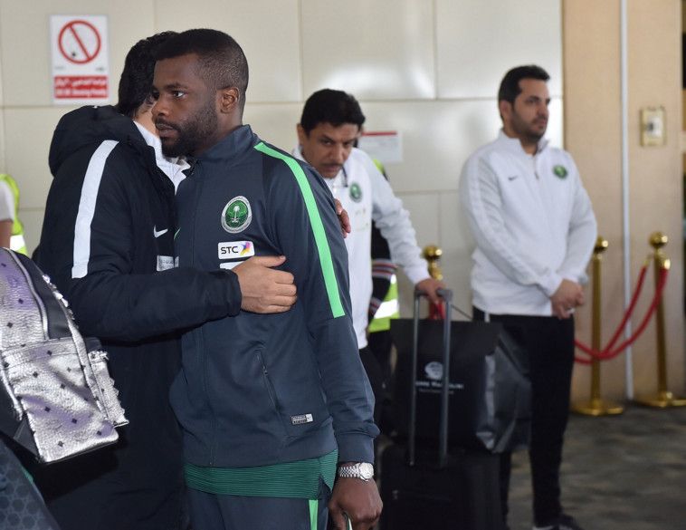 جانب من وصول المنتخب السعودي