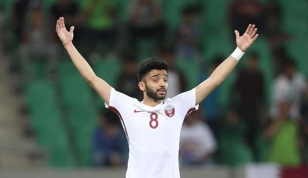 أحمد معين لاعب منتخب قطر