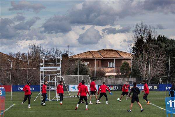 من تدريبات أتلتيكو مدريد - أرشيفية