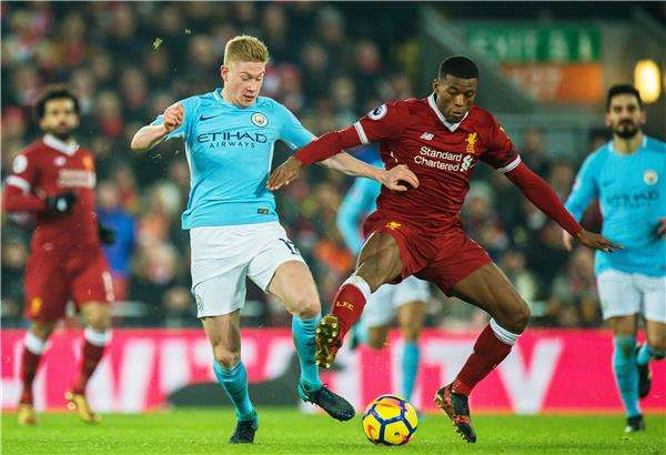 من لقاء سابق بين ليفربول ومانشستر سيتي