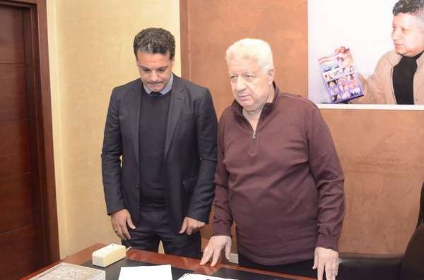 إيهاب جلال مع مرتضى منصور