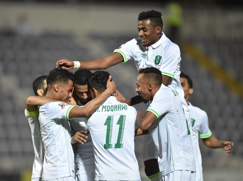 فرحة لاعبي الأهلي 