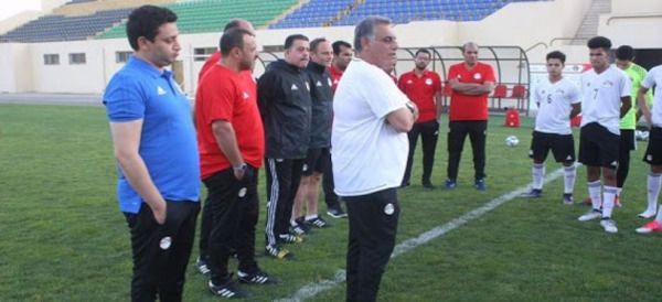 من تدريبات المنتخب (أرشيفية)