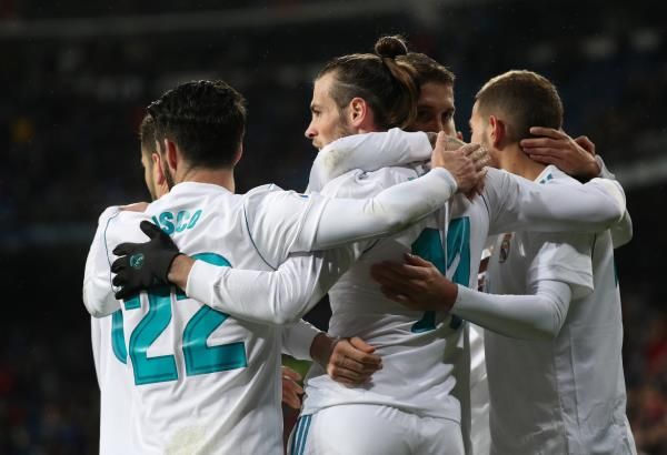 جاريث بيل وسط لاعبي ريال مدريد