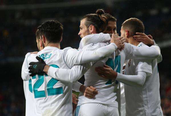 جاريث بيل وسط لاعبي ريال مدريد