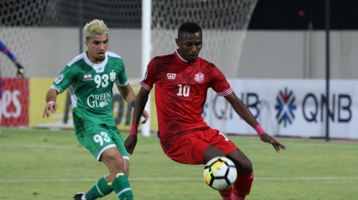 جانب من مباراة ظفار والأنصار في مرحلة الذهاب