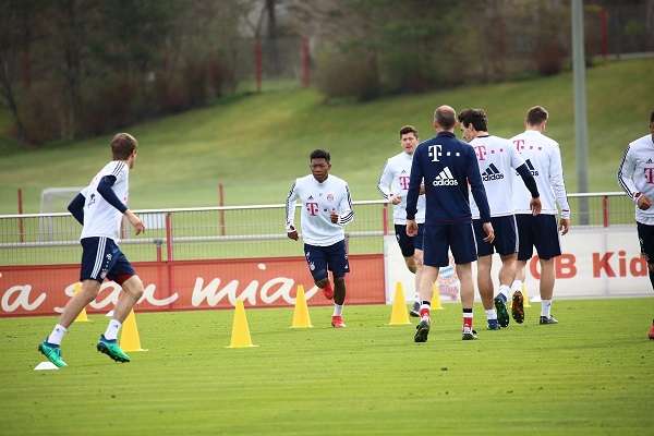  دافيد ألابا في التدريبات