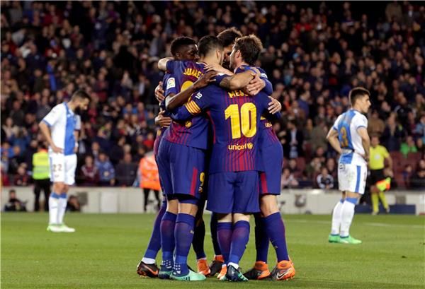 لاعبو برشلونة