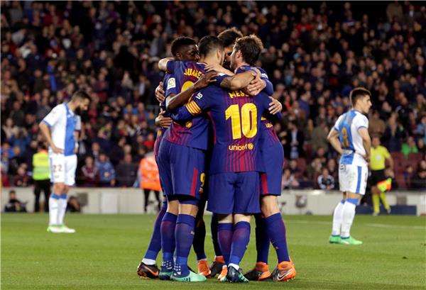 لاعبو برشلونة