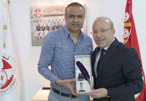 وديع الجريء صحبة سفير تركيا بتونس 